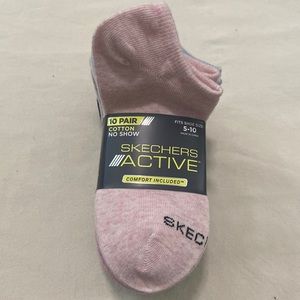 Women’s Sketcher’s Active Cotton no show 10 pair socks